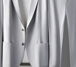 皮爾卡丹（pierre cardin）夏季高端冰絲西服套裝男士商務(wù)休閑薄款時尚彈力無痕西裝兩件套 淺灰色 XL 建議146-160斤 曬單實拍圖