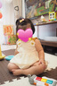 班喜迪嬰兒衣服夏季薄款嬰幼兒女寶寶連體衣公主可愛(ài)哈衣夏裝吊帶包屁衣 杏色 90cm 曬單實(shí)拍圖
