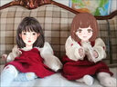 G.DUCKKIDS小黃鴨女童套裝春秋款連衣裙周歲女寶寶公主裙禮服兒童秋冬兩件套 紅色春秋套裝（花朵款夾子） 90 尺碼1~2歲【 80-90cm】 曬單實拍圖