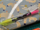 派通（Pentel）雙頭雙色熒光筆學生標劃重點醒目記號筆SLW8 粉色 3.0mm 曬單實拍圖