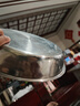 中諾316不銹鋼圓盤特大號加厚蒸腸粉涼皮盤涼皮鑼鑼蒸年糕平底盤菜盤 糕盤 32cm 曬單實(shí)拍圖