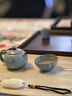 象運(yùn)福汝窯茶杯主人杯天青色汝瓷品茗杯蟬翼開片可養(yǎng)金絲功夫陶瓷茶杯 汝窯覓清杯 60ml 1只 曬單實(shí)拍圖