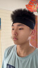 JCZS德國運動(dòng)發(fā)帶男士頭巾吸汗頭帶女生導汗帶跑步防汗束發(fā)戴箍健身 【橙色+藍色】 曬單實(shí)拍圖