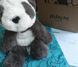 Jellycat史瑪吉熊貓玩偶娃娃公仔動物毛絨玩偶禮物2025秋冬新品 黑色和米色 Medium 曬單實(shí)拍圖