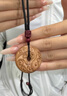 QMXD老桃木平安扣吊墜項(xiàng)鏈男女款平安護(hù)身符掛件兒童項(xiàng)鏈配件生日禮物 老桃木吊墜 曬單實(shí)拍圖