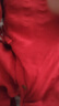 乖奇熊新生兒連體衣夏季薄款純棉寶寶滿月紅色衣服嬰兒哈衣和尚服 曬單實(shí)拍圖
