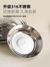 onlycook316不銹鋼盤子 食品級餐碟子 家用備菜盤 圓盤餐盤餐具 18cm 曬單實拍圖
