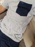 京東京造10A抗菌純棉睡衣男短袖套裝25春夏情侶家居服藍XL 曬單實拍圖