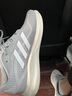 阿迪達斯（adidas）男女運動(dòng)鞋耐磨減震透氣潮流休閑跑步鞋 淺灰/純質(zhì)灰/漢玉白 42 曬單實(shí)拍圖