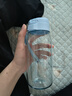 特百惠（Tupperware）樂趣550ML塑料杯夏季男女學(xué)生便攜運(yùn)動水杯子大容量雙飲口 冰水藍(lán) 曬單實(shí)拍圖