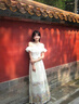 夢(mèng)琪嵐新中式國(guó)風(fēng)白色馬面裙套裝女夏小個(gè)子感氣質(zhì)一字肩上衣兩件套潮流 白色兩件套裝 S 建議90-100斤 曬單實(shí)拍圖