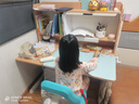 光明園迪燈桌一體兒童學(xué)習(xí)桌小學(xué)生書桌套裝可升降寫字桌課桌椅悅者120pro 悅者120 pro+A6P卡其+藍椅套 曬單實拍圖