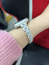 watchbond【冰脂】適用蘋(píng)果手表s10表帶iwatch s10女士款樹(shù)脂合金表帶apple手表watch s9女生s8金屬s7細款se 細款【三珠-玫金間樹(shù)脂白】樹(shù)脂合金表帶+玫瑰金接頭 【38 曬單實(shí)拍圖