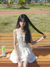 S.SOFEA廣州十三行蜜語奶罐公主連衣裙女夏季新款蓬蓬蛋糕裙 杏色吊帶連衣裙 S 曬單實拍圖