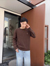Teenie Weenie Men小熊男裝日常休閑舒適軟糯保暖柔軟刺繡毛衣 棕色 L 曬單實(shí)拍圖
