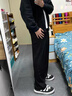 卡圖弛cleanfit冰絲垂感褲子夏季男百搭寬松直筒長(zhǎng)褲高級(jí)感闊腿休閑褲子 黑色 XL 曬單實(shí)拍圖