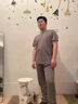 Walker Shop運動(dòng)套裝男春秋季中年潮流百搭休閑運動(dòng)服套裝爸爸裝三件套大碼 黑色 配長(cháng)T 2XL 140-160斤 曬單實(shí)拍圖
