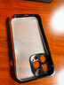 興百興 iPhone13金屬邊框手機殼超薄直邊蘋(píng)果13pro max外殼簡(jiǎn)約男女款保護套輕奢電鍍高檔 蘋(píng)果13pro 石墨黑 磨砂半透明背板 曬單實(shí)拍圖