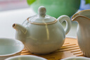 雅瓷汝窯茶具套裝陶瓷家用功夫泡茶壺帶茶臺(tái)天青色水平一壺四杯伴手禮 汝窯水平壺套裝 6件 曬單實(shí)拍圖