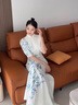 勤馳晚禮服裙女2024新款高端大氣宴會(huì)主持人優(yōu)雅高貴氣質(zhì)中式晚禮服25 白色 M尺碼偏小參考尺碼表 均碼 曬單實(shí)拍圖