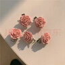 寵物狗狗約克夏馬爾濟(jì)斯花朵領(lǐng)結(jié)發(fā)夾山茶花粉色寵物發(fā)飾頭飾 粉色山茶花發(fā)夾2個(gè) 曬單實(shí)拍圖