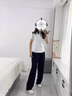 VHLK輕奢潮牌女裝短袖t恤女2025夏新款百搭休閑半袖打底衫圓領(lǐng)t恤上衣 白色 【圓領(lǐng)】 L 建議106-119斤 曬單實拍圖
