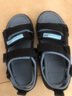 貴人鳥(niǎo)男童涼鞋夏季新款韓版兒童鞋子3-6-12歲防滑軟底大童沙灘鞋 黑月 30碼 曬單實(shí)拍圖