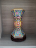 豪金聚高檔琺瑯瓷花瓶 景德鎮(zhèn)陶瓷器擺件 乾隆琺瑯彩花觚仿古瓷器花瓶 關(guān)干款【溢彩繽紛】 花瓶 曬單實拍圖