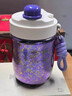 外星精靈ET純鈦咖啡保溫水杯2024新款女高顏值保冰隨行杯便攜外帶吸管鈦杯 【含鈦吸管】鳶尾紫/亮面奶胖400ml 曬單實(shí)拍圖