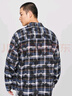 Lee25新品舒適版翻領(lǐng)寬松肌理格紋午夜藍(lán)男長(zhǎng)袖襯衫LMT009790207 午夜藍(lán) 2XL 曬單實(shí)拍圖