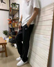回力（Warrior）褲子夏季男運(yùn)動(dòng)褲男夏季冰絲速干休閑褲男寬松直筒闊腿褲子男褲 曬單實(shí)拍圖