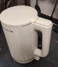 九陽（Joyoung）熱水壺燒水壺電水壺 雙層壺體 304不銹鋼 1.5L家用0膠水電水壺 K15FD-W100 曬單實拍圖