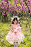 G.DUCKKIDS小黃鴨童裝洛麗塔公主裙女童裙子夏季蝴蝶仙子生日禮服吊帶裙兒童 裙子+拖尾+裙撐 100 建議2~3歲（ 90-100cm） 曬單實(shí)拍圖
