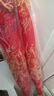 左都（ZUODU）加大長柄婚傘紅色傘結(jié)婚新娘雨傘雙層刺繡伴娘傘喜傘嫁娶結(jié)婚禮物 曬單實(shí)拍圖