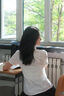 茯見白色職業(yè)短袖襯衫女夏季2025年新款收腰jk襯衣小個子法式掐腰上衣 白色 S 曬單實拍圖