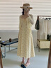 蕓蕁裙子女夏季2025新款夏日絕美小個(gè)子長(zhǎng)裙開(kāi)衫長(zhǎng)袖法式奶黃色氣質(zhì)吊 開(kāi)衫+連衣裙 XS 曬單實(shí)拍圖