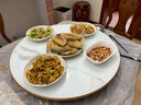 帕德弗（PADEFU）暖菜板電磁爐2500W飯菜保溫暖酒多功能自動(dòng)旋恒溫飯店轉(zhuǎn)盤68cm白色火鍋款語(yǔ)音控制可放6-8盤 曬單實(shí)拍圖