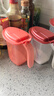 特百惠（Tupperware）大嘴蛙調(diào)料盒套裝 廚房調(diào)味盒油壺調(diào)味瓶罐保鮮盒帶配勺 大嘴蛙單個-全紅色 500ml 曬單實拍圖