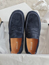 百麗（Belle）一腳蹬休閑豆豆鞋男秋新款舒適軟底樂(lè )福鞋A2045CM5 藍色 41 (255mm) 曬單實(shí)拍圖
