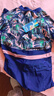 軒海（XUANHAI）游泳衣女士連體裙式長袖長褲防曬潛水服遮肚沙灘度假沖浪顯瘦泳裝 藏青連體長袖長褲 XL (165) 曬單實拍圖
