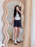 浪莎厚底復(fù)古德訓(xùn)鞋女2025新款透氣百搭學(xué)生小白鞋休閑運(yùn)動(dòng)小眾板鞋 白色 35 曬單實(shí)拍圖