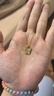 老鋪黃金古法手工足金項鏈 · 老鋪蝴蝶（1號）鉆飾鎖骨鏈 金重約6.1g 曬單實拍圖