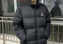 駱駝火山羽絨服2.0男【王俊凱同款】王者凱甲2.0情侶外套冬城市輕戶外 暗夜黑/暗夜黑，男女同款 S 曬單實拍圖