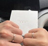 圣雅羅莫比烏斯環(huán)999純銀情侶對(duì)戒男女素圈戒指生日禮物送女朋友 商家發(fā)貨可刻字-莫比烏斯對(duì)戒 曬單實(shí)拍圖