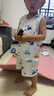 素優(yōu)米（SUYOUMI）兒童背心套裝夏季棉綢卡通男童女童寶寶夏無(wú)袖打底短褲棉綢家居服 隨機(jī)花型 80 建議身高73-85cm兩用襠 曬單實(shí)拍圖