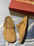 楓葉（leaveland）軟木勃肯鞋男英倫風(fēng)時(shí)尚透氣包頭半拖鞋舒適休閑防滑一腳蹬懶人拖 卡其色（皮鞋碼） 41 曬單實(shí)拍圖