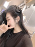 曉青瓜鑲鉆蝴蝶結(jié)鴨嘴夾韓系女氣質(zhì)發(fā)卡后腦勺發(fā)夾新款時(shí)尚高端簡約發(fā)飾 F3454蝴蝶結(jié)鴨嘴夾 曬單實(shí)拍圖