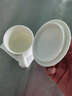 兮元記羊脂玉瓷馬克杯陶瓷喝水杯帶蓋簡約辦公杯純色泡茶杯咖啡杯涼水杯 描金羊脂玉瓷言宋水杯 曬單實拍圖