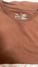 無印良品（MUJI）女式 雙股天竺編織法國袖T恤上衣打底衫內(nèi)搭女裝25年夏季BB2RPA5S 磚紅色 M (160/84A) 曬單實拍圖