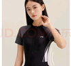 李寧（LI-NING）泳衣女連體二合一泳褲游泳衣保守遮肉溫泉游泳裝備0641黑XL 曬單實(shí)拍圖